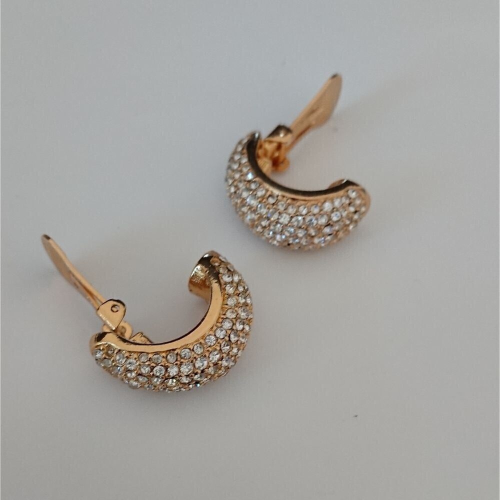 Authentic vintage Christian Dior half circle earrings - Clip On - Picture 3 of 6